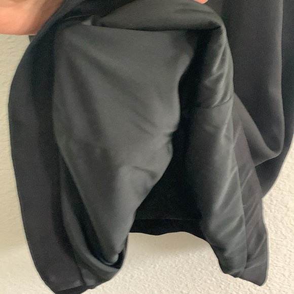 Rag & Bone Little Black Dress with Lamb Leather Panels Crew Neck size 2 - Picture 4 of 13